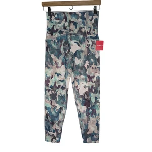 SPANX Painted Camo Pink Active Printed 7/8 Leggings - Picture 1 of 7