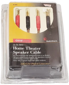 RadioShack Gold series 20-Ft. Home Theater Speaker Cable - Picture 1 of 1