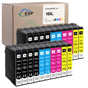 20x Druckerpatronen kompatibel zu Epson 16XL 16 für WF 2760 2750 2630 2530 2510 - Bild 1 von 10