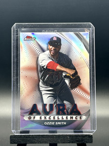 Ozzie Smith 2022 Topps Finest - Aura of Excellence Silver Refractor!!