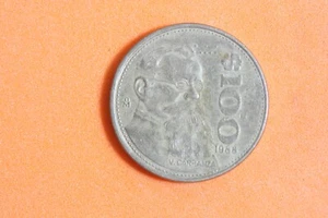 ESTATE FIND 1985 - Mexico Mexican 100 Pesos Carranza Eagle Coin! #N01320 - Picture 1 of 2