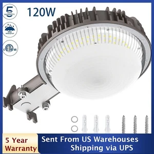 120W Dusk to Dawn Outdoor led Barn Light Yard Garden (700W Incandescent Equal) - Picture 1 of 10