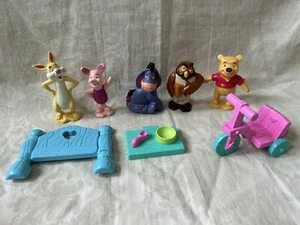 Vintage Disney Winnie Puuh PVC Spielzeug Figuren Lot Eeyore Ferkel Hase - Bild 1 von 4