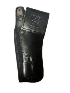 Pistol Holster Black 100% Leather GKPro USA Military Genuine Surplus James Bond - Picture 1 of 6