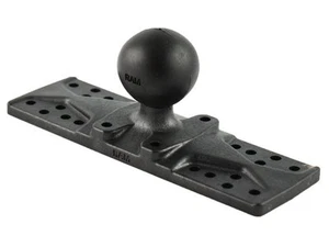 RAM Composite 6.25" x 2" Universal Marine Electronics Base Plate with 1.5" Ball