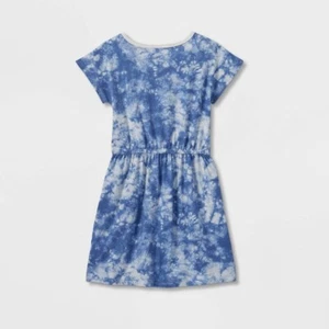 NWT Blue Tie Dye Girl’s T Shirt Dress Size Small Cat and Jack NWT - Picture 1 of 4