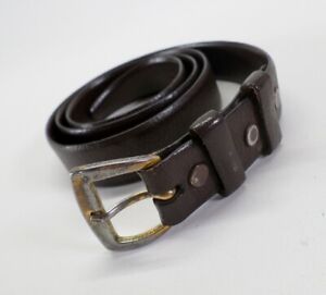 Tex Tan Leather Belt 32 34 Double Keeper Brown Vtg 4382M