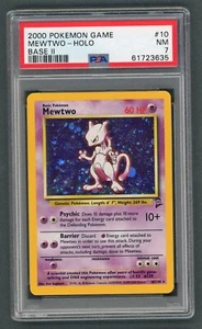 Pokemon Cards - PSA 7 Mewtwo 10/130 - Base Set 2 Unlimited - NM - PSA7 - Foto 1 di 6