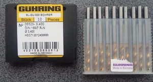 ¡VENTA! TALADRO 10 x GÜHRING SL-GU 500 Taladro espiral Ø 3,4 mm - Imagen 1 de 3