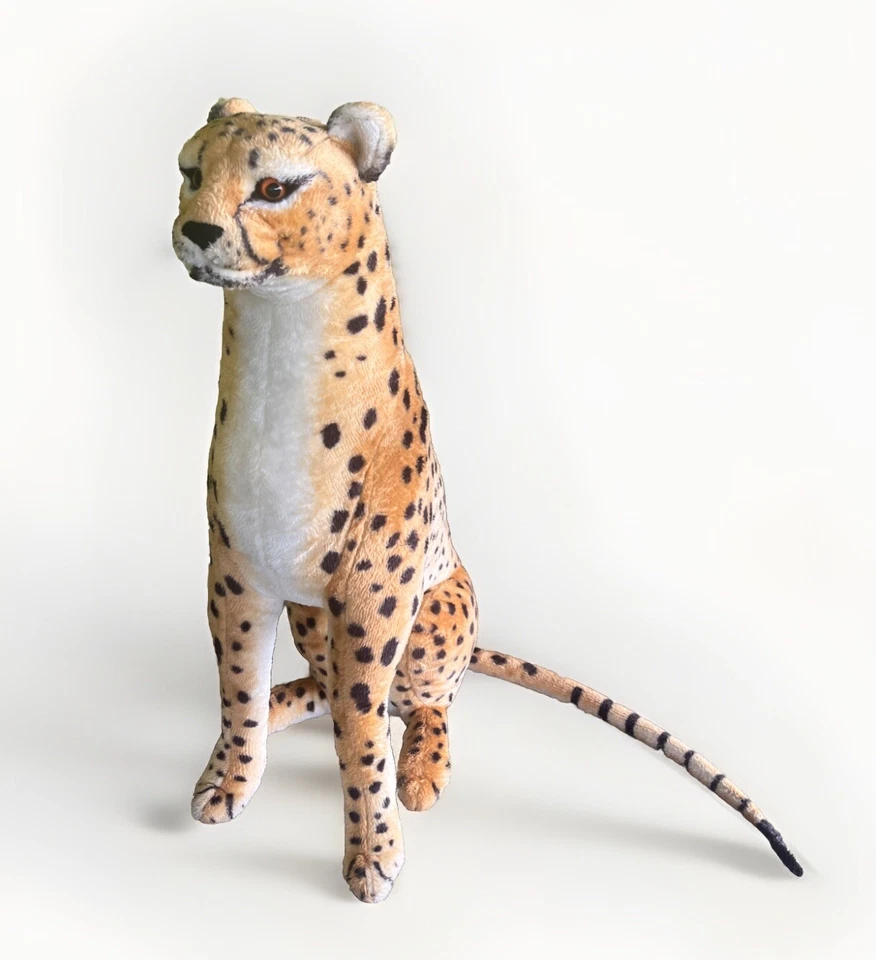 Juguete realista de peluche gigante de 31" Melissa & Doug Stufted Cheetah tamaño natural Foto 1 de 3