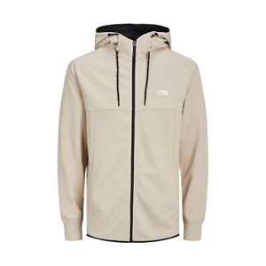 Jack & Jones Mens Long Sleeve Soft Polyester Blend Air Sweat Zip Hoodie