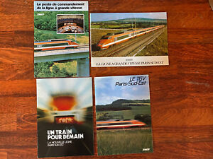 Documentation officielle SNCF ligne TGV TGV PSE,4 brochures