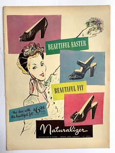 1946 Naturalizer Shoes Print Ad 13inx10in Easter Fashion 2L - Picture 1 of 1