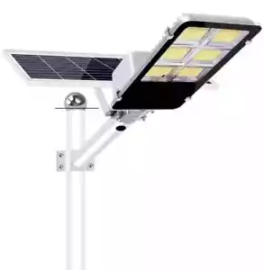 LAMPIONE STRADALE SOLARE 400W FARO LED CON PANNELLO TELECOMANDO CREPUSCOLARE - Foto 1 di 1