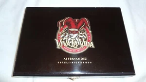 AJ Fernandez Viva La Vida Wooden Cigar Box Empty Lot #261 - Picture 1 of 1