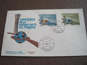 Italy 1963 U.N. Tourism conf., Rome FDC ww2 - Picture 1 of 2