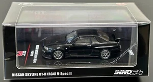 INNO64 Nissan Skyline GT-R R34 V-Spec II Negro 1:64 - Imagen 1 de 1