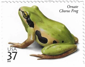 STAMP US SCOTT 3817 "Reptiles & Amphibians, Ornate Chorus Frog" 37 CENT MNH 2003 - Picture 1 of 1
