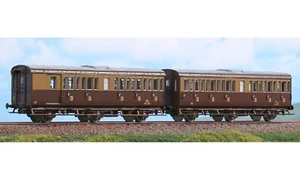 ACME H0 55124 - Set 2 Carrozze 3 Assi Tipo 1931R Castano Isabella FS Ep. III - Foto 1 di 2