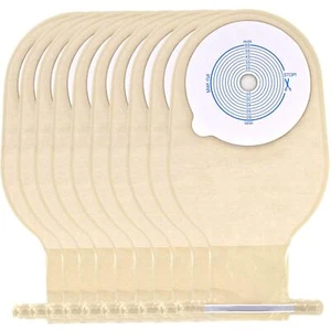 Ostomy Colostomy Supplies 10 PCS Colostomy Bag One Piece Drainable Pouches - Picture 1 of 9