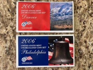 2006 P&D Mint Set Brilliant Uncirculated US with Envelopes & COAs (20 Coin Set) - Picture 1 of 5