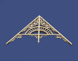 1:24 Dollhouse Miniature Scale Victorian Gable - Picture 1 of 2