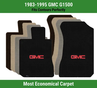 Alfombrillas de primera fila Lloyd Velourtex para 1983-1995 GMC G1500 con logotipo rojo GMC 1 Foto 1 de 4