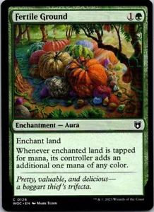 Magic the Gathering Fruchtbarer Boden Wilds of Eldraine Commander MTG Kostenloser Versand - Bild 1 von 1