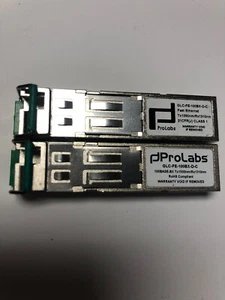 Lot 2x Prolabs GLC-FE-100BX-D-C - Compatible SFP 155Mb Tranceivers BIDI1550/1310 - Picture 1 of 2