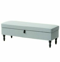 Ikea Stocksund Grey Storage Bench For Sale Ebay
