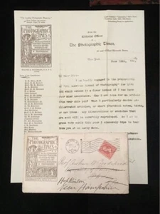 NY NEW YORK 1898 COVER THE PHOTGRAPHIC TIMES ART NOUVEAU ILLUS CC W/CONTENT - Picture 1 of 6