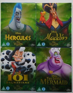4X DISNEY O-ring | sleeve | slipcover VILLAIN | Blu-ray Hercules Aladdin Mermaid - Picture 1 of 6