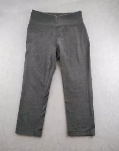 Tek Gear Leggings Capri DryTek Womens Large Gray Stretch Media Pocket Pull On - Picture 1 of 23