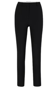 Boss by Hugo Boss NWT Tilunah Wool $248 Black Womens Size 0 Straight Dress Pants - Picture 1 of 7
