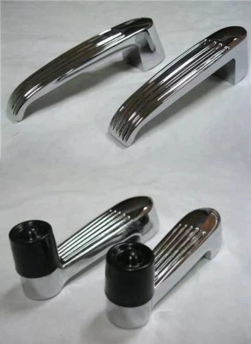 1956 Ford Pickup Truck Interior Door Handle Window Crank Set '56 F100 PAIR - Image 1 of 4