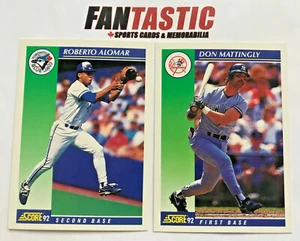 1992 Score Baseball Base Card YOU PICK base, insert, team 2000, Impact Player - Picture 1 of 10