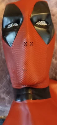 Deadpool mask Halloween mask Emulsion Cosplay Helmet Headgear Red - Image 1 of 4