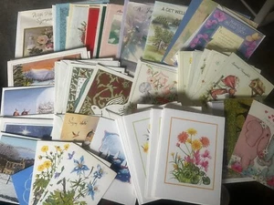 Lot of 45 Greeting & Blank Note Card Assortment w/Envelopes Current Charity Etc. - Picture 1 of 20