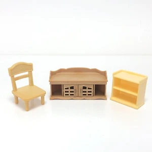 Epoch Sylvanian Calico Critters Furniture Cabinet Hutch *w/ Flaw* Chair & Shelf - Picture 1 of 12