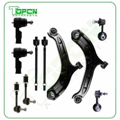 10pcs 2000-2004 2005 For Hyundai Accent Front & Rear Sway Bar Links Tie Rod Ends - Image 1 of 4