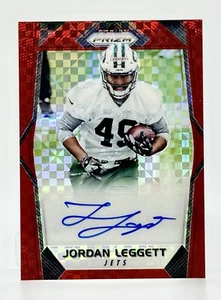 2017 Panini Prizm Red Power Jordan Leggett RC Auto 6/49 New York Jets - Picture 1 of 2