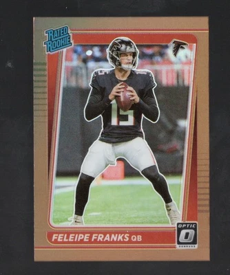 2021 Donruss Optic #299 Feleipe Franks Bronze RC - Atlanta Falcons - Image 1 of 3