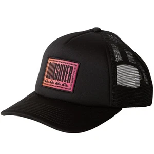 Quiksilver Kids Slab Scratch Adjustable Snapback Trucker Cap - Black - Picture 1 of 5