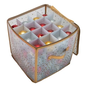 64 Count Ornament Storage Box | Plastic | Decorative Organizer | Storage Bin ... - Picture 1 of 8