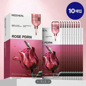 Mediheal Rose PDRN Face Essential Mask Pack 10 Blatt Reparatur Essenz - Bild 1 von 3