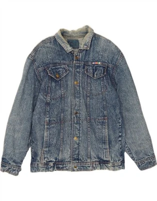 Chaqueta de mezclilla para hombre Montana UK 40 grande azul RV15 Foto 1 de 4