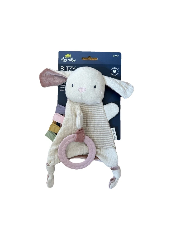 Itzy Ritzy - Bitzy Crinkle Sensory Toy Bunny with Crinkle Sounds For Babies - Image 1 of 1