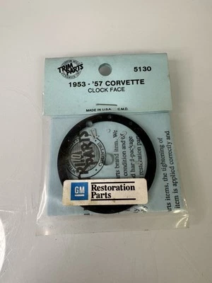 Trim Parts 5130 1953-1957 Chevrolet Corvette C1 Clock Face New In Package  - Image 1 of 2
