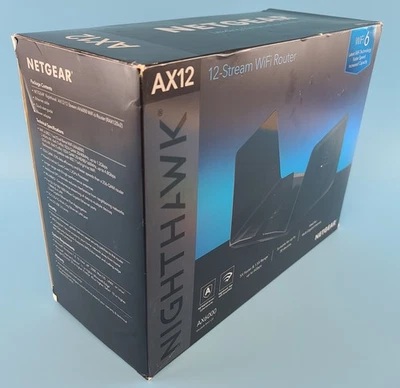 Netgear Nighthawk RAX120 RAX120-100NAS WiFi 6 AX6000 Dual-Band Router Boxed - Image 1 of 4