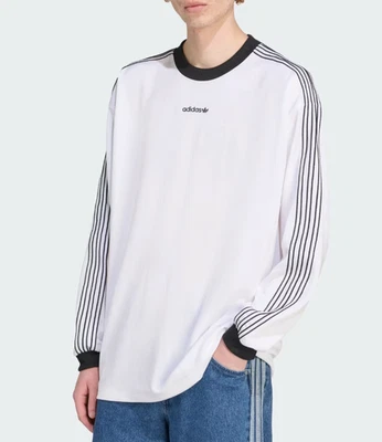 adidas Originals Long Sleeve Jersey Men's Lifestyle Casual Top AsiaFit JX3100 - Image 1 of 4